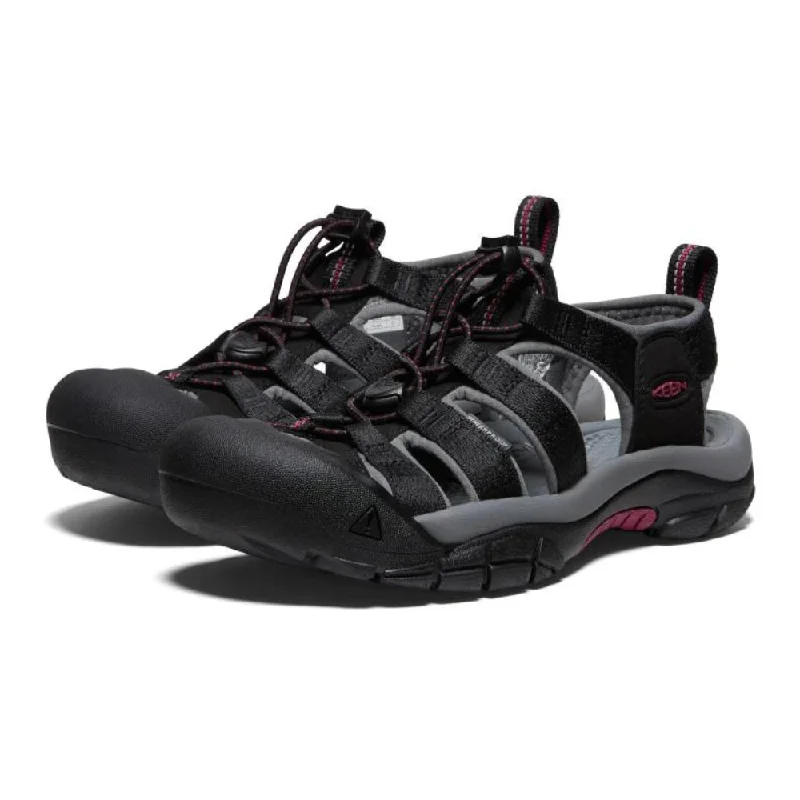 Keen Newport H2 Black/Raspberry Wine Sandal (Women's)