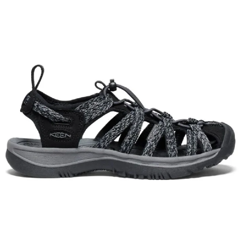 Keen Whisper Black/Steel Grey Sandal (Women's)