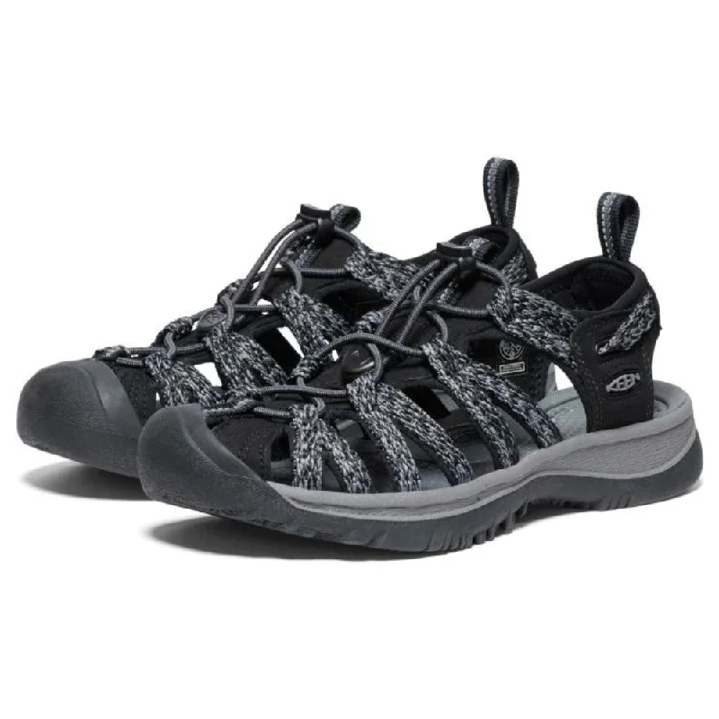 Keen Whisper Black/Steel Grey Sandal (Women's)