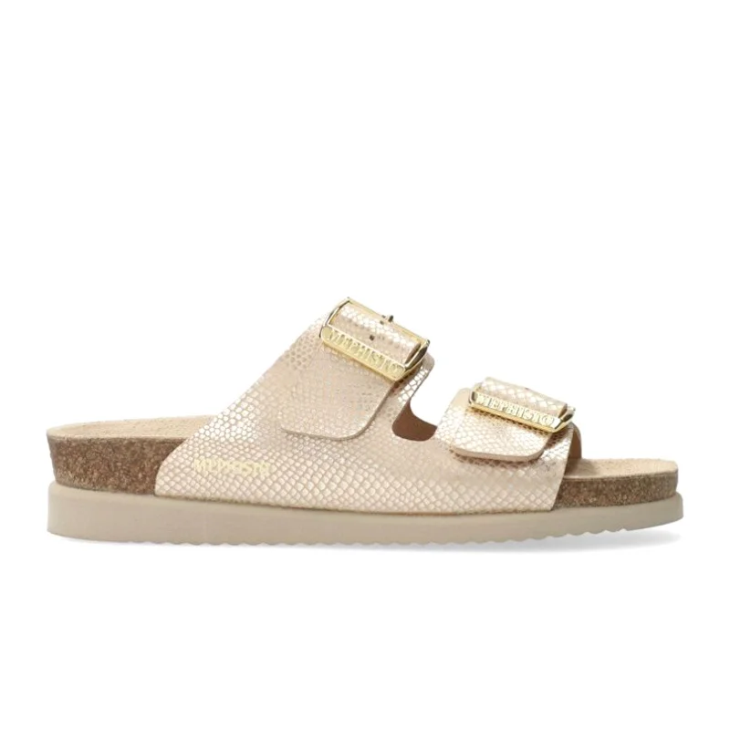 Mephisto Hester Slide Sandal (Women) - Light Sand Havana