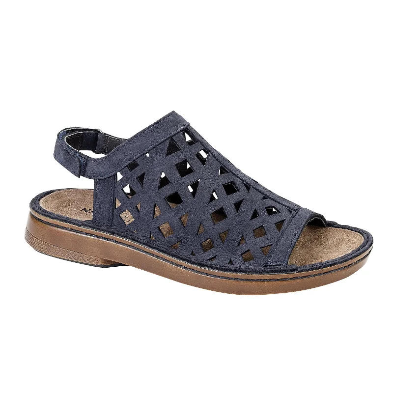 Naot Amadora Sling Sandal (Women) - Navy Velvet Nubuck