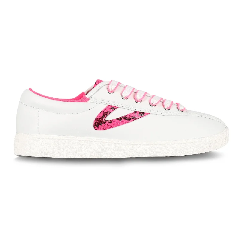 Tretorn Women's Nylite 39 Plus in White Pink