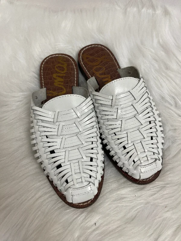 White Shoes Flats Sam Edelman, Size 6