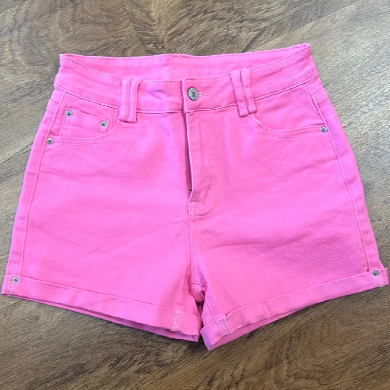 Pink Jean Shorts