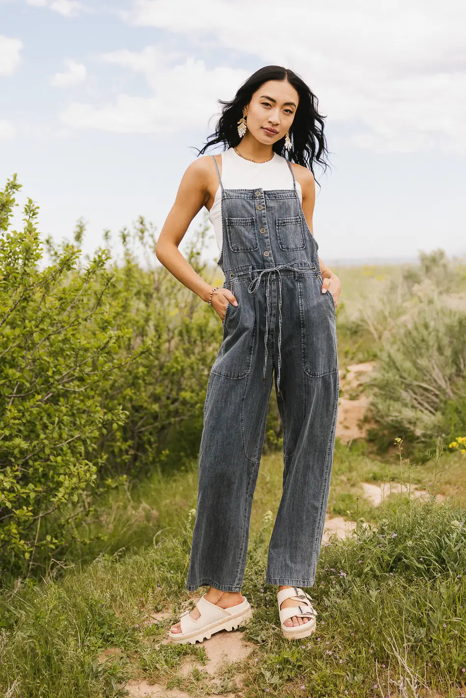 Annabella Overalls in Denim