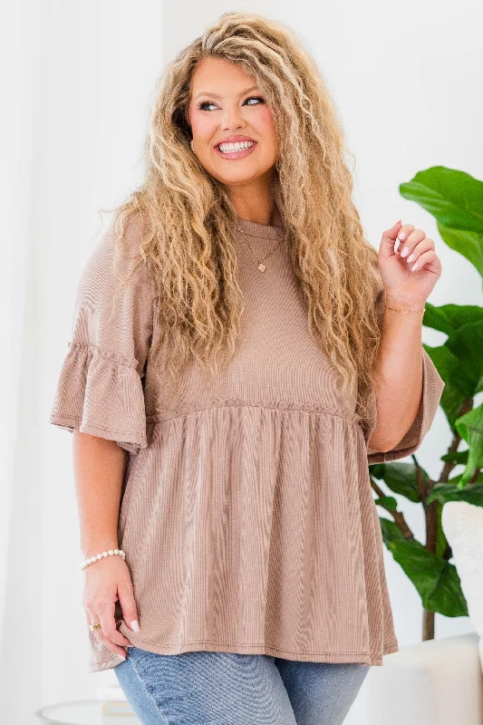 Completely Yours Tunic, Taupe