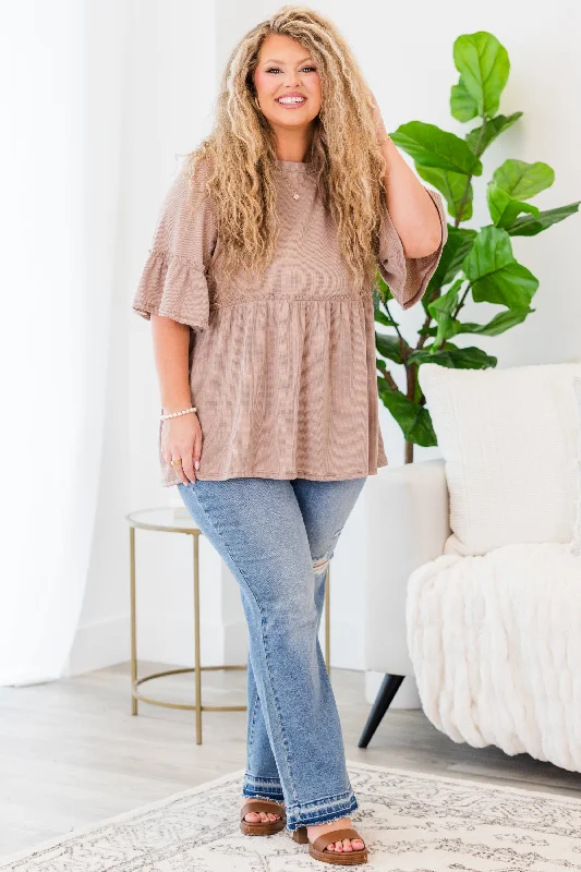 Completely Yours Tunic, Taupe