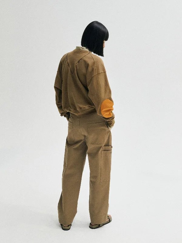 gabardine slouch pant