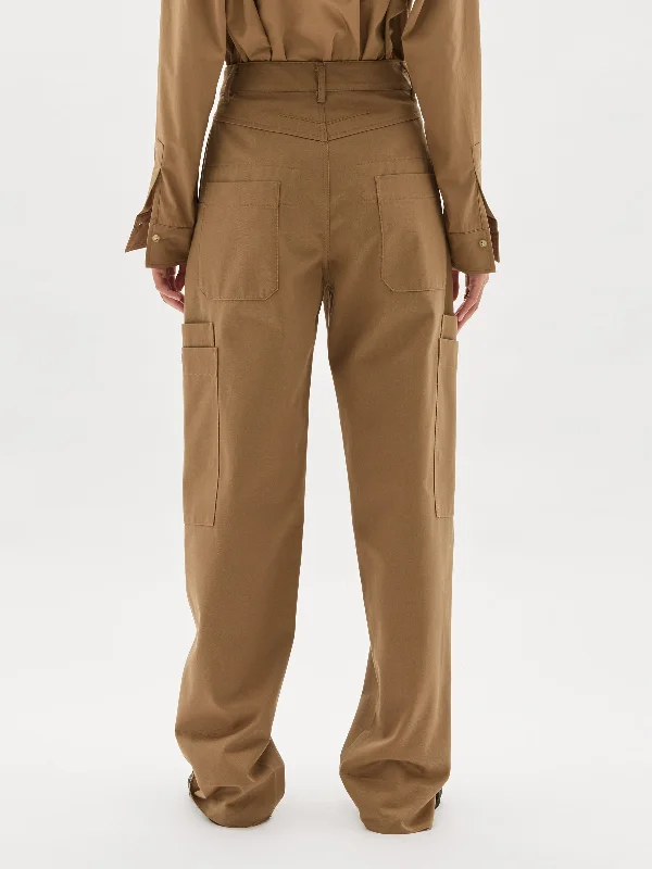 gabardine slouch pant