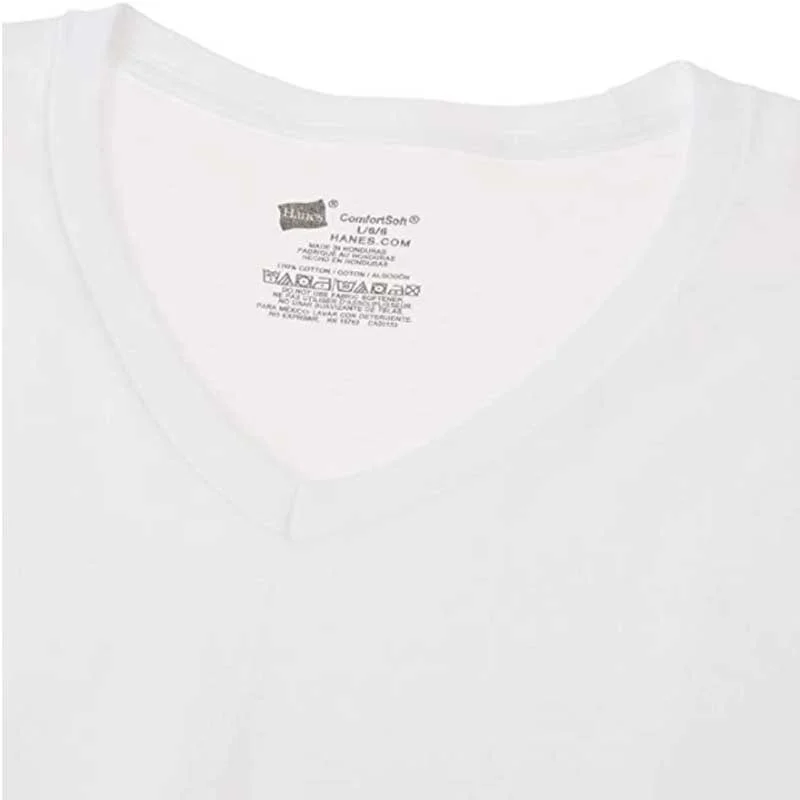 Hanes Men's V-Neck Tee - 4 pack