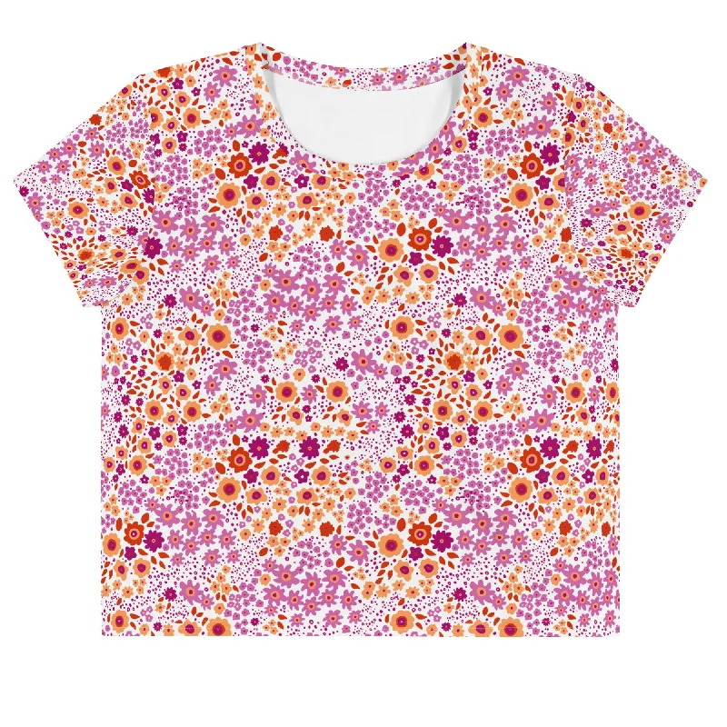 Lesbian Flowers Crop Tee