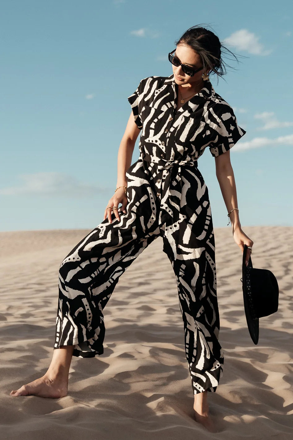 Luca Abstract Print Jumpsuit