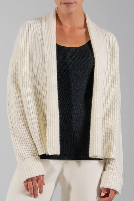 LUXE CHUNKY RIB CARDIGAN