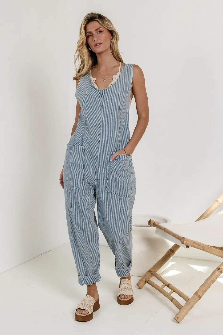 Madeline Jumpsuit in Striped