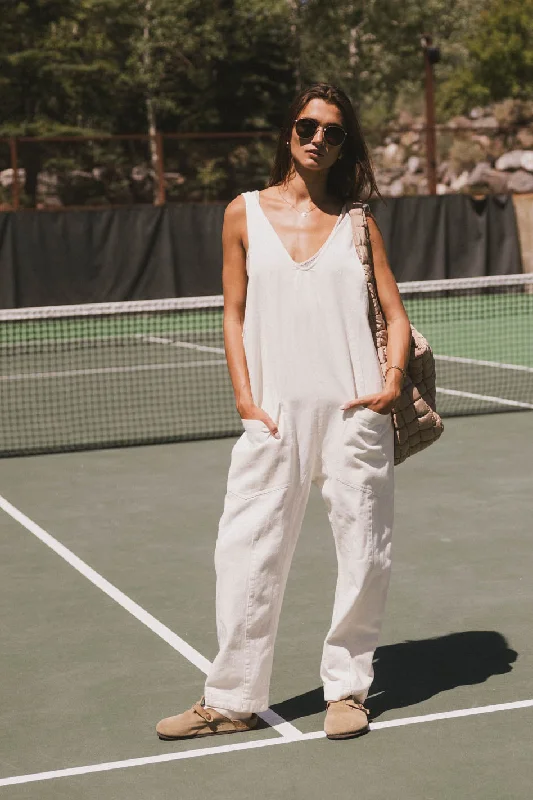 Marie Jumpsuit in Cream