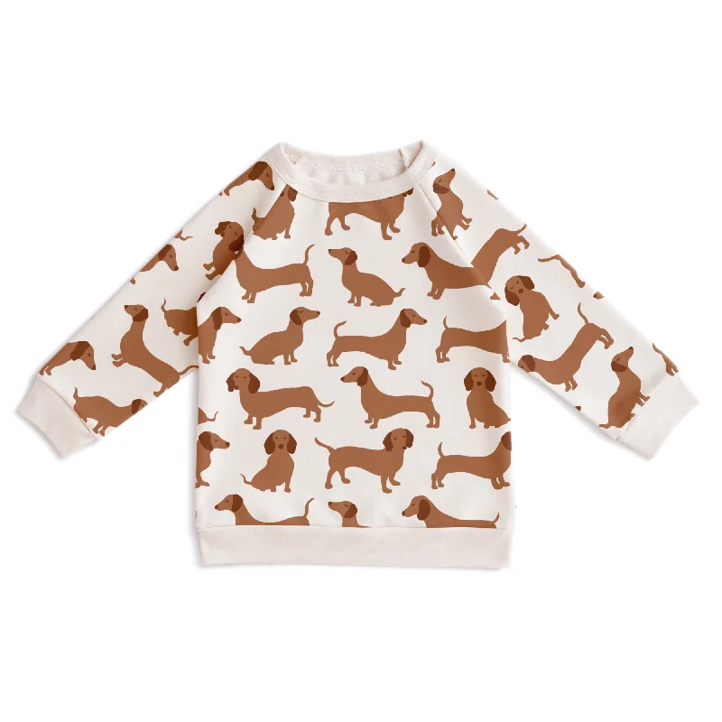 Sweatshirt - Dachshunds Brown