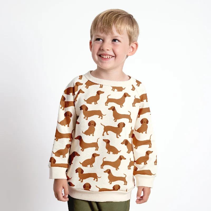 Sweatshirt - Dachshunds Brown