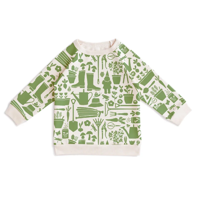 Sweatshirt - Garden Tools Green