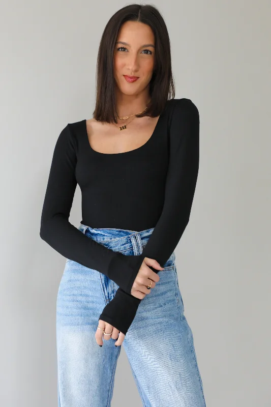 The Basics Bodysuit: Black