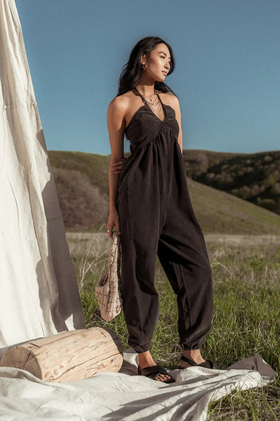 Trixie Jumpsuit in Black