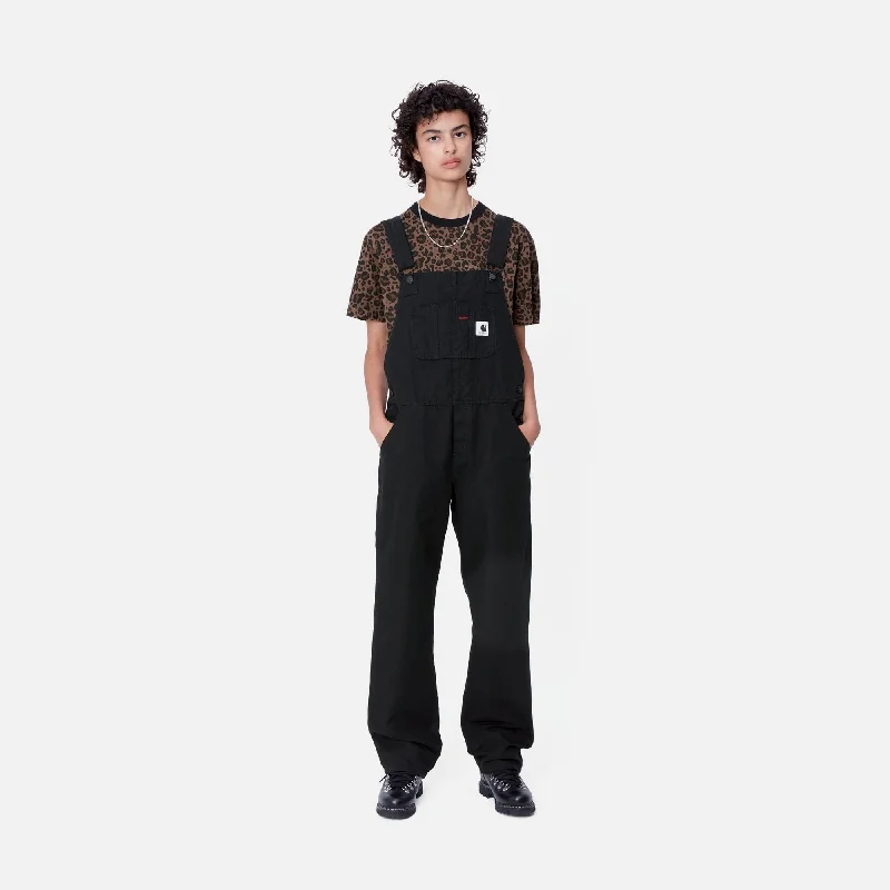 Women's Bib Overall Straight | Black