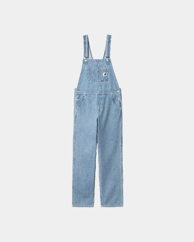 Women's Bib Overall Straight - Denim | Blue (stone bleached)