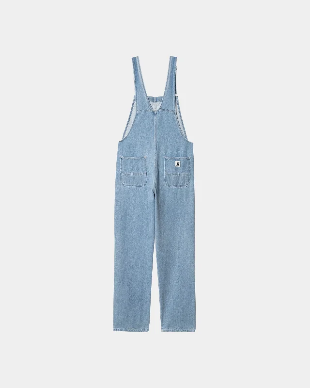 Women's Bib Overall Straight - Denim | Blue (stone bleached)