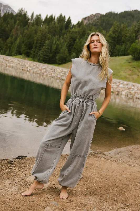 Weekend Warrior Jumpsuit in Grey