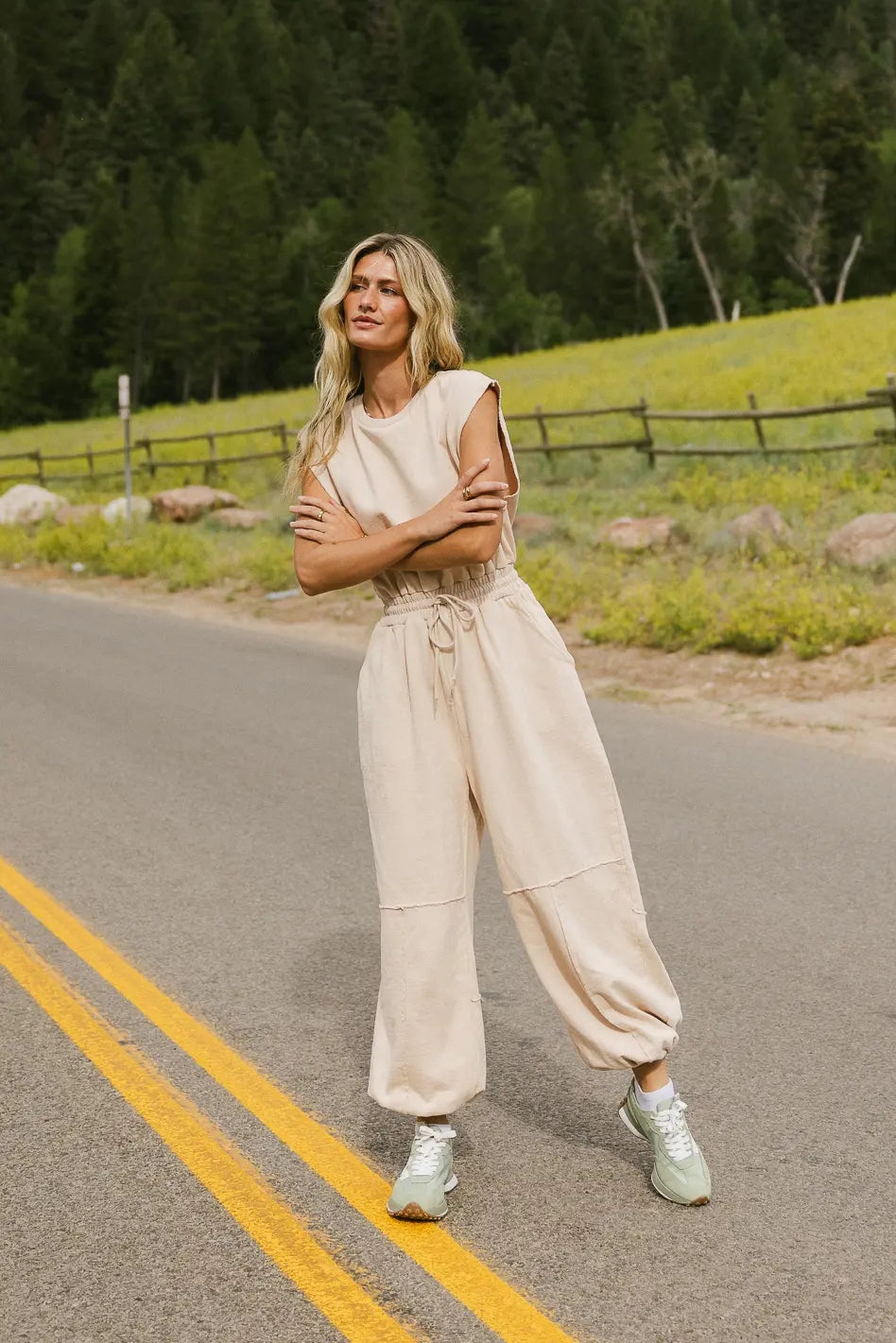 Weekend Warrior Jumpsuit in Ivory