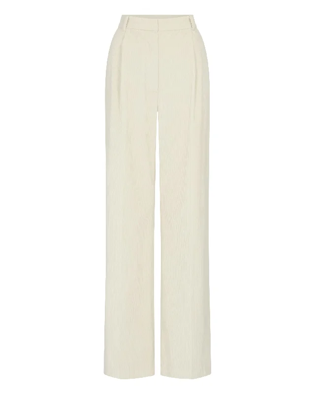 Women's Florence Cord Wide Leg Pant Off White