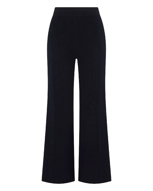 Women's Double Face Pants Navy Blue