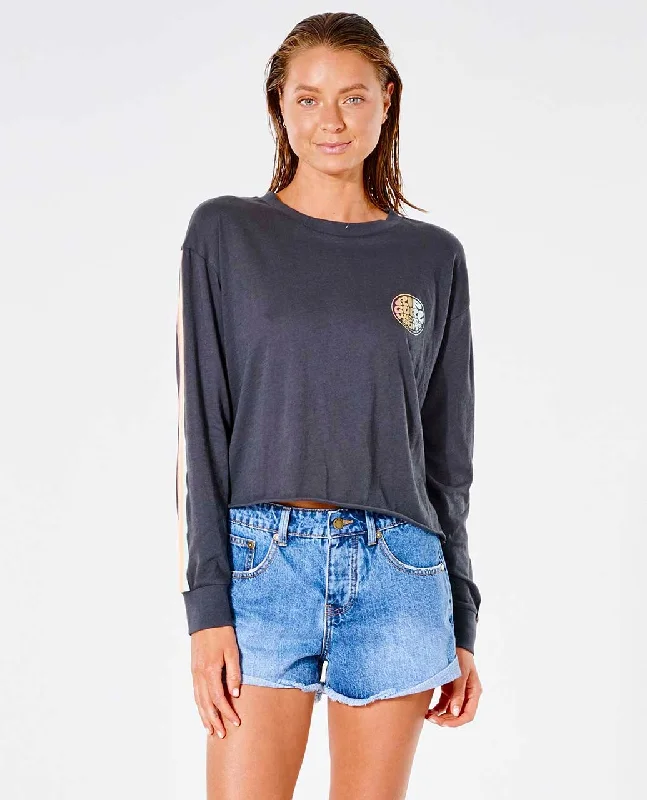 Wettie Crop Long Sleeve Top