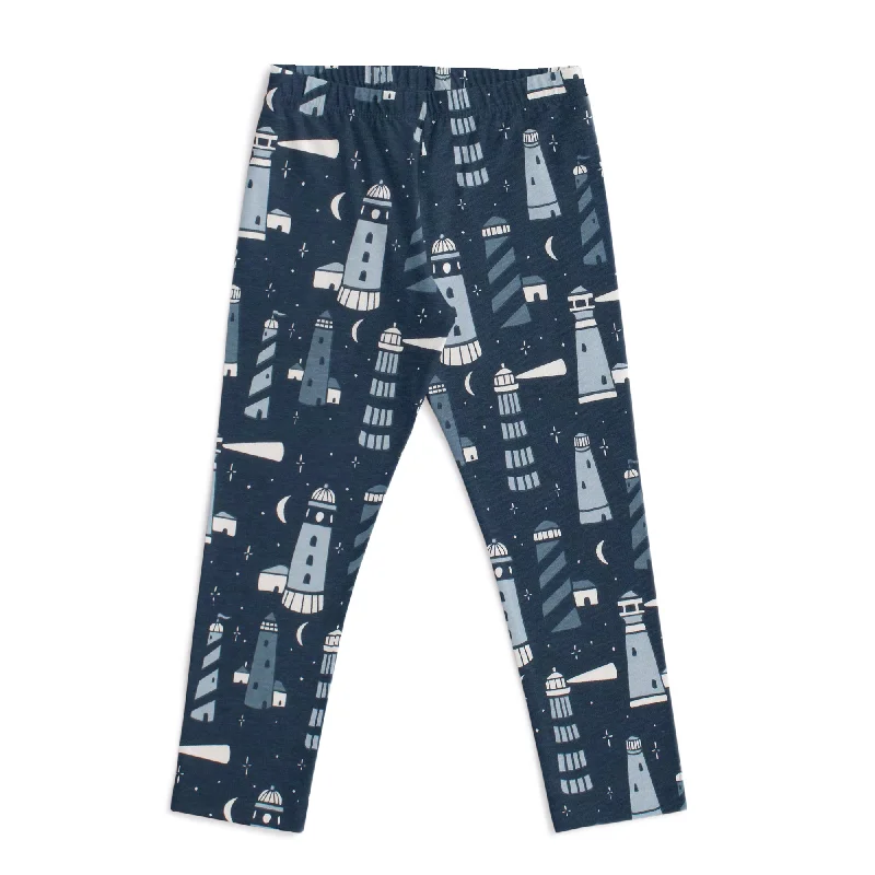 Leggings - Lighthouses Night Sky