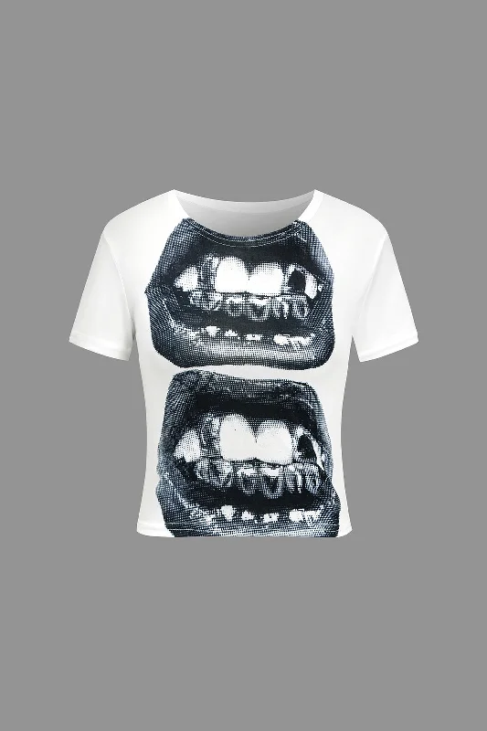 Artistic Print T-Shirt