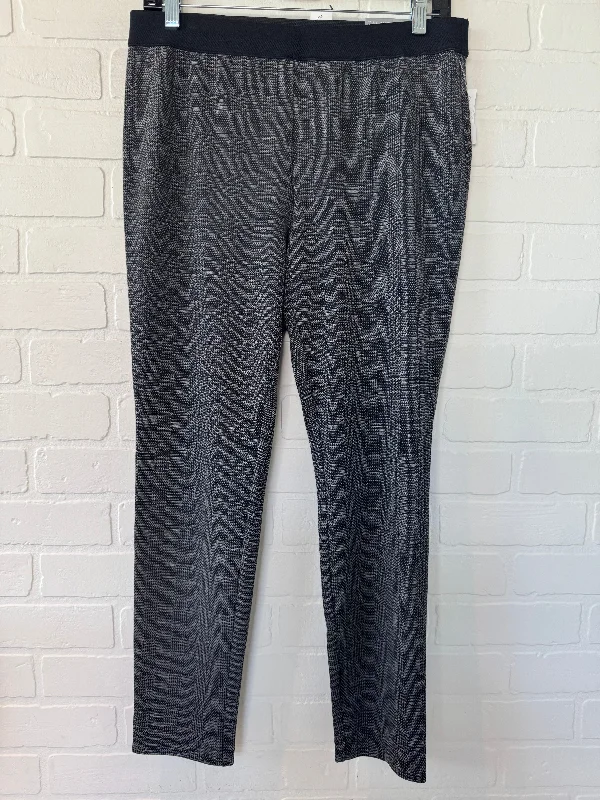 Pants Leggings By Talbots In Black & Grey, Size: 10