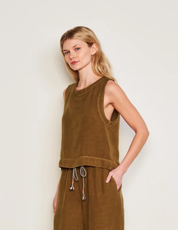 Sundry Shell Tank in Olive