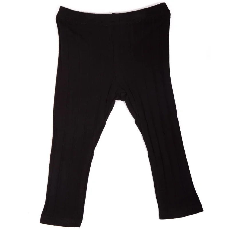 Kids Wide Ribbed Full Length Leggings