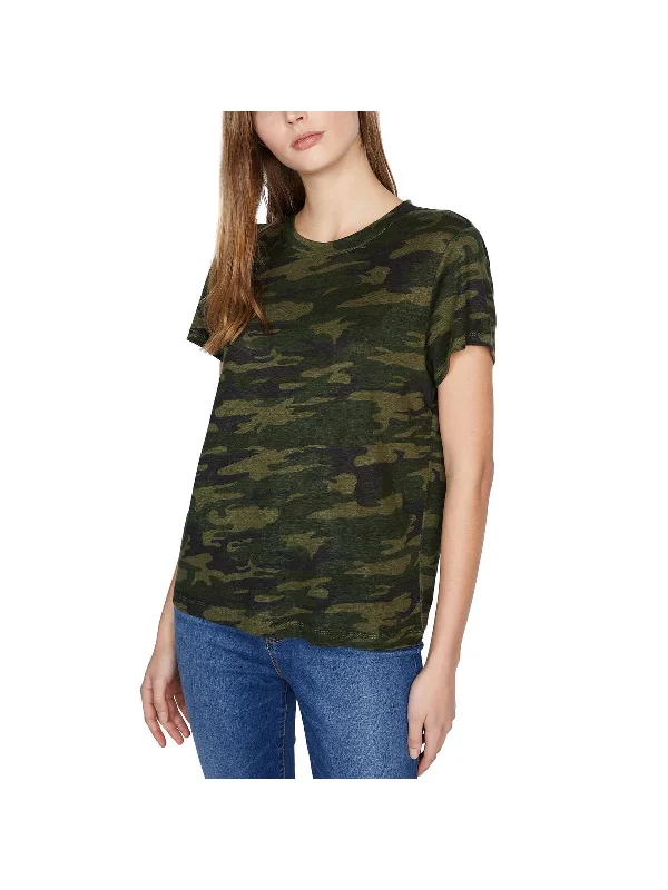 Womens Crew Neck Sheer T-Shirt